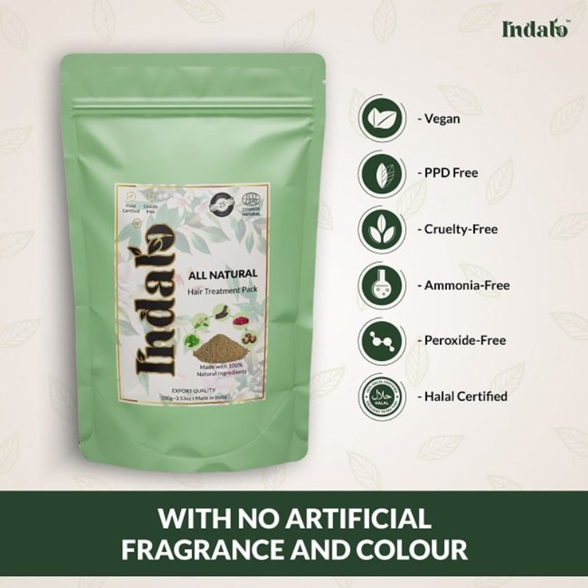 Indalo All-Natural Hair Treatment Pack - Shikakai & Bhringraj - Dista