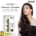 Thumbnail for Indalo Natural Baheda And Brahmi Hair Colour - Dark Brown - Dista