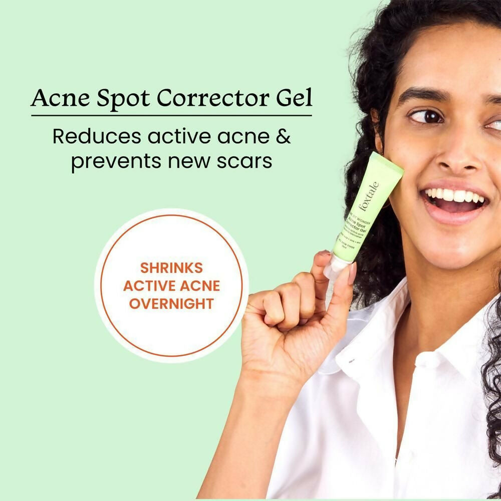 Foxtale Acne Spot Corrector Gel - Reduces Pimples Overnight and Prevents Acne Scars - Distacart