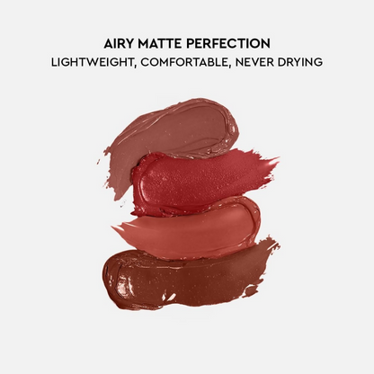 Kiro Four Play Non-Stop Airy Matte Liquid Lip Stack – Pinnacle Quad - Dista