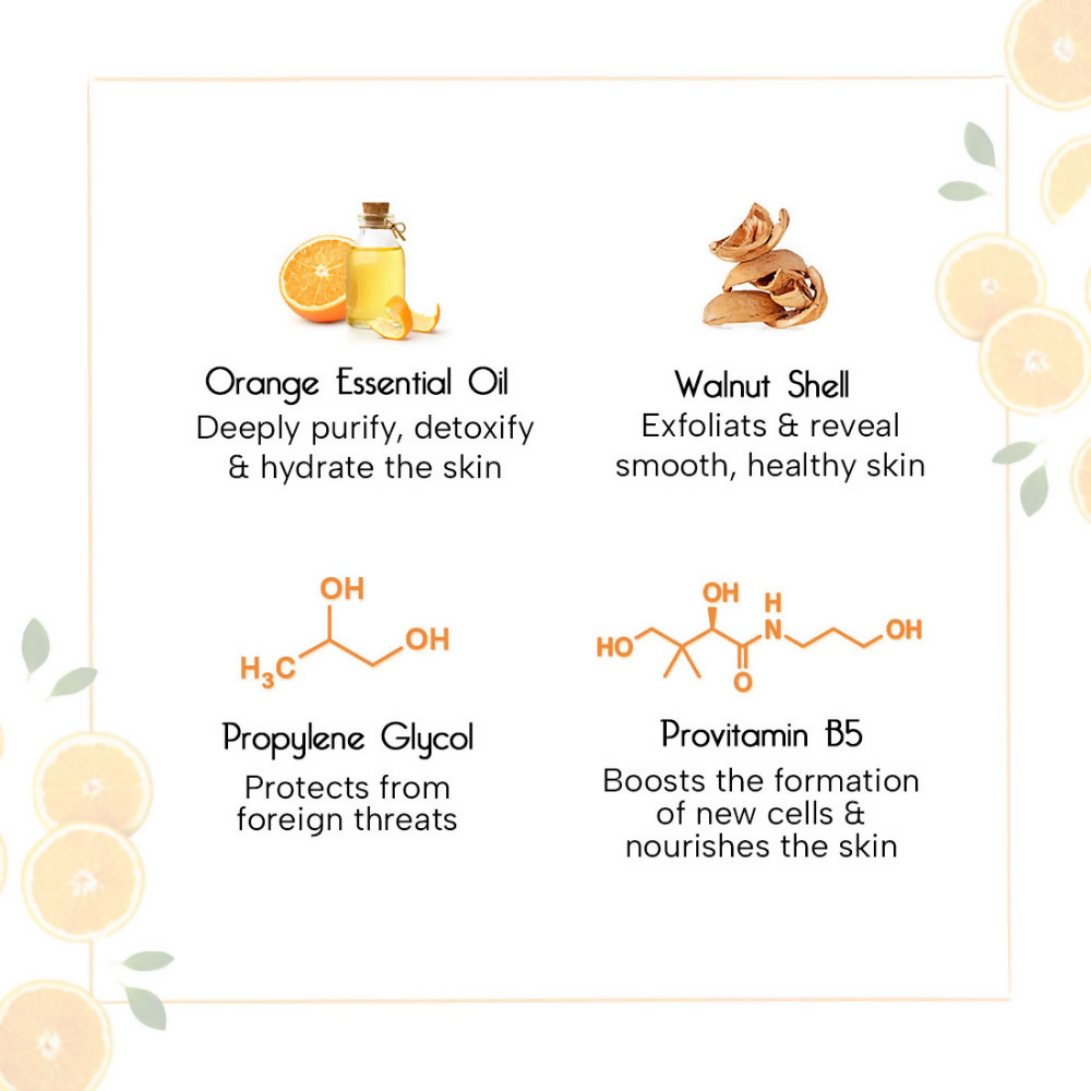 Keya Seth Aromatherapy Orange Gel Scrub with Walnut - Distacart