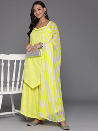 Thumbnail for Ahalyaa Women's Traditional wear Kurta Set - Yellow - Distacart