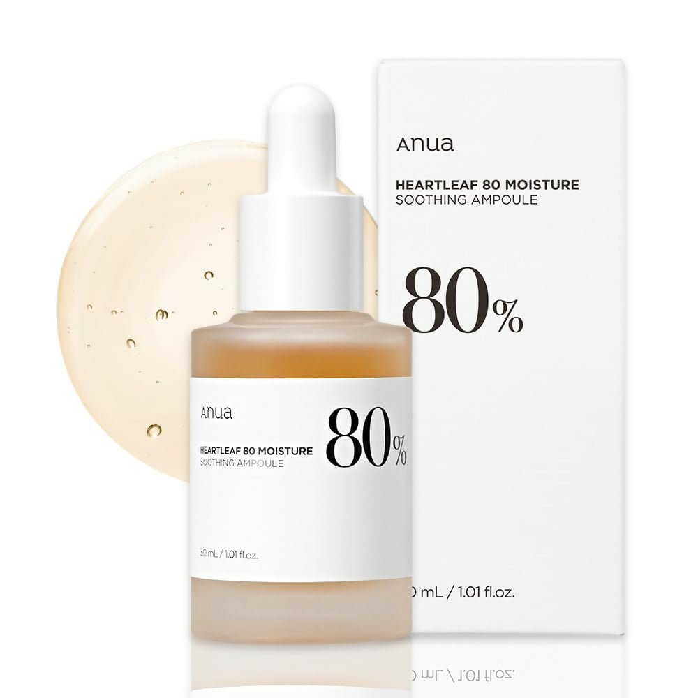 Anua Peach Heartleaf 80% Soothing Ampoule Highly Concentrated Skin Calm Serum - Korean Skincare - Distacart