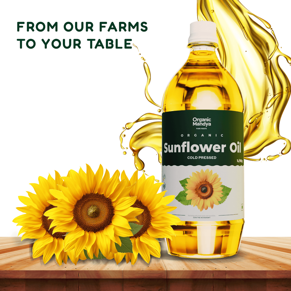 Organic Mandya Sunflower Oil - Cold Pressed - Distacart