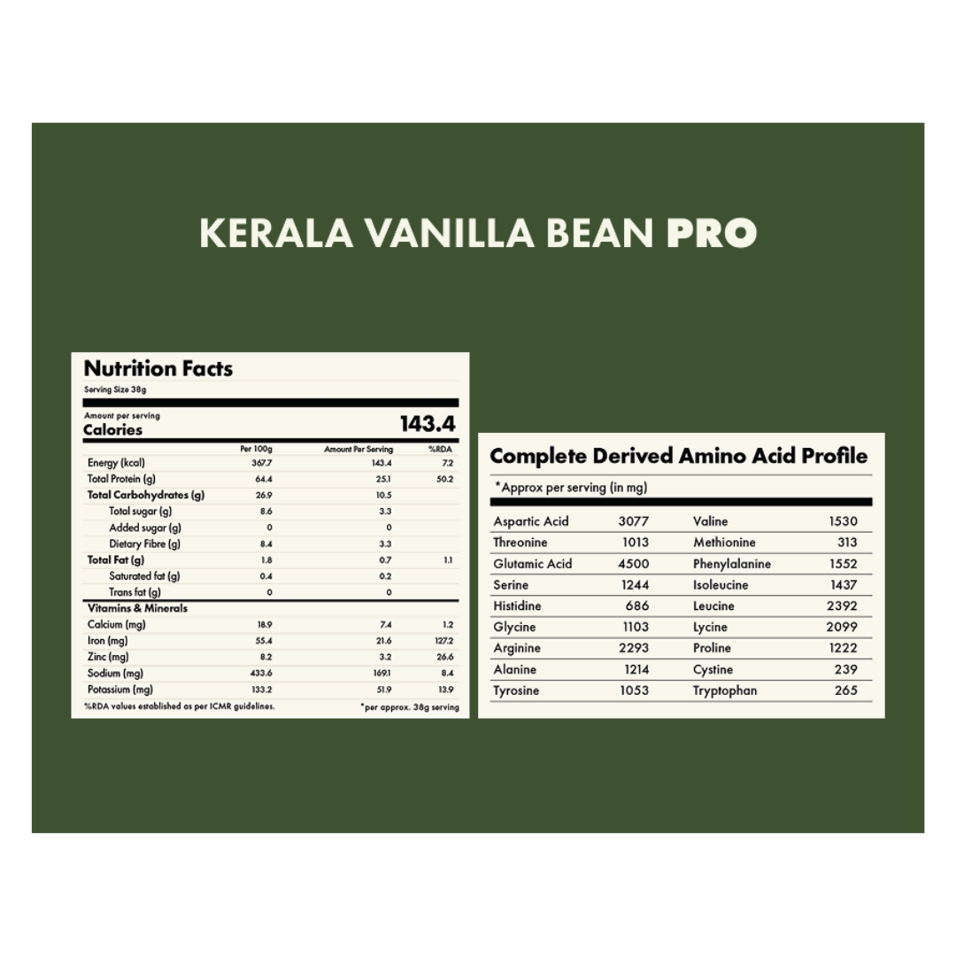 Cosmix no nonsense Plant Protein Pro Kerala Vanilla Bean