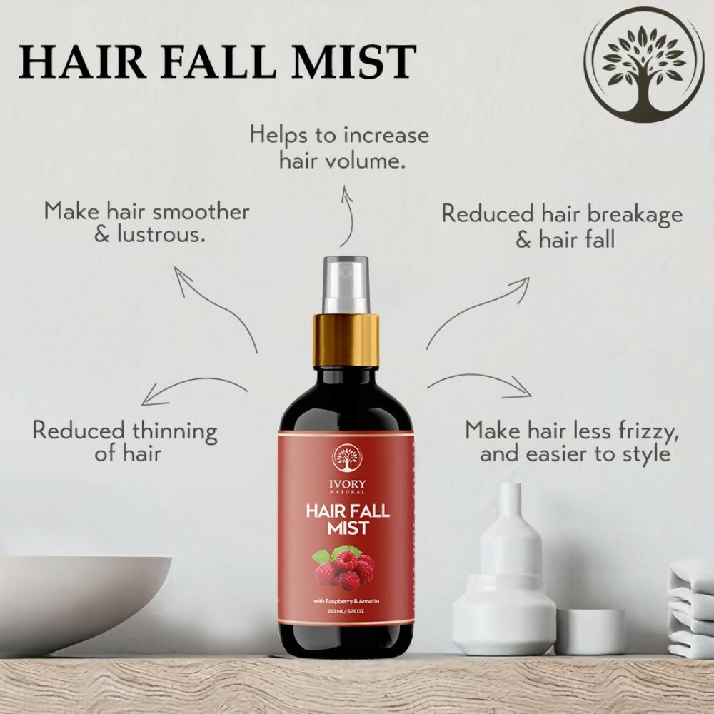 Ivory Natural Hair Fall Mist - Moisturize, And Rejuvenate For Thicker Hair For Both Men And Women - Distacart