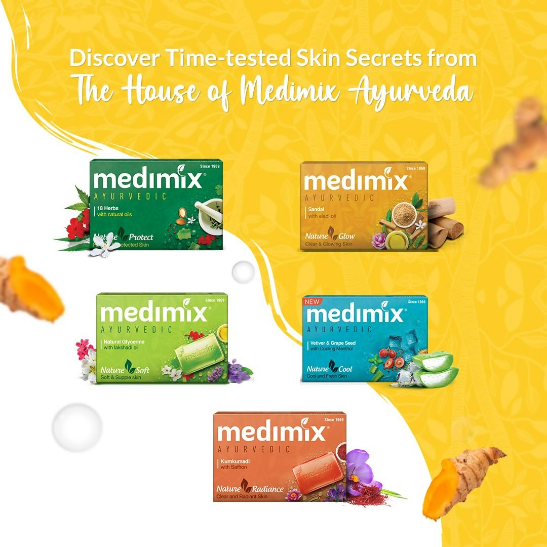 Medimix Ayurvedic Tumeric & Argan Oil Bathing Bar - Distacart