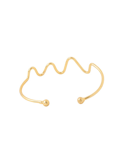 NVR Women Gold Plated Adjustable Kada Bracelet - Distacart