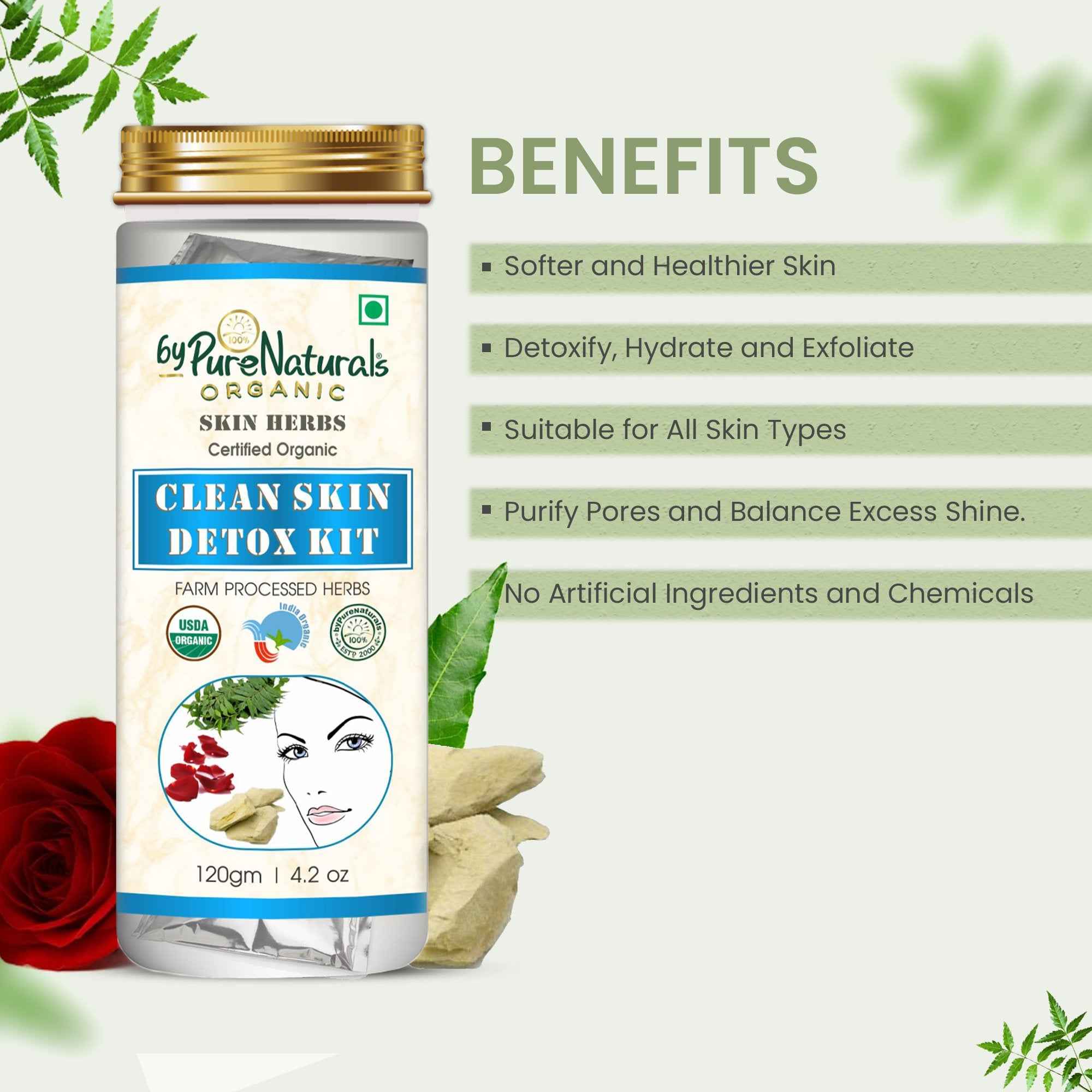 byPureNaturals Organic Skin Detox Kit - Dista