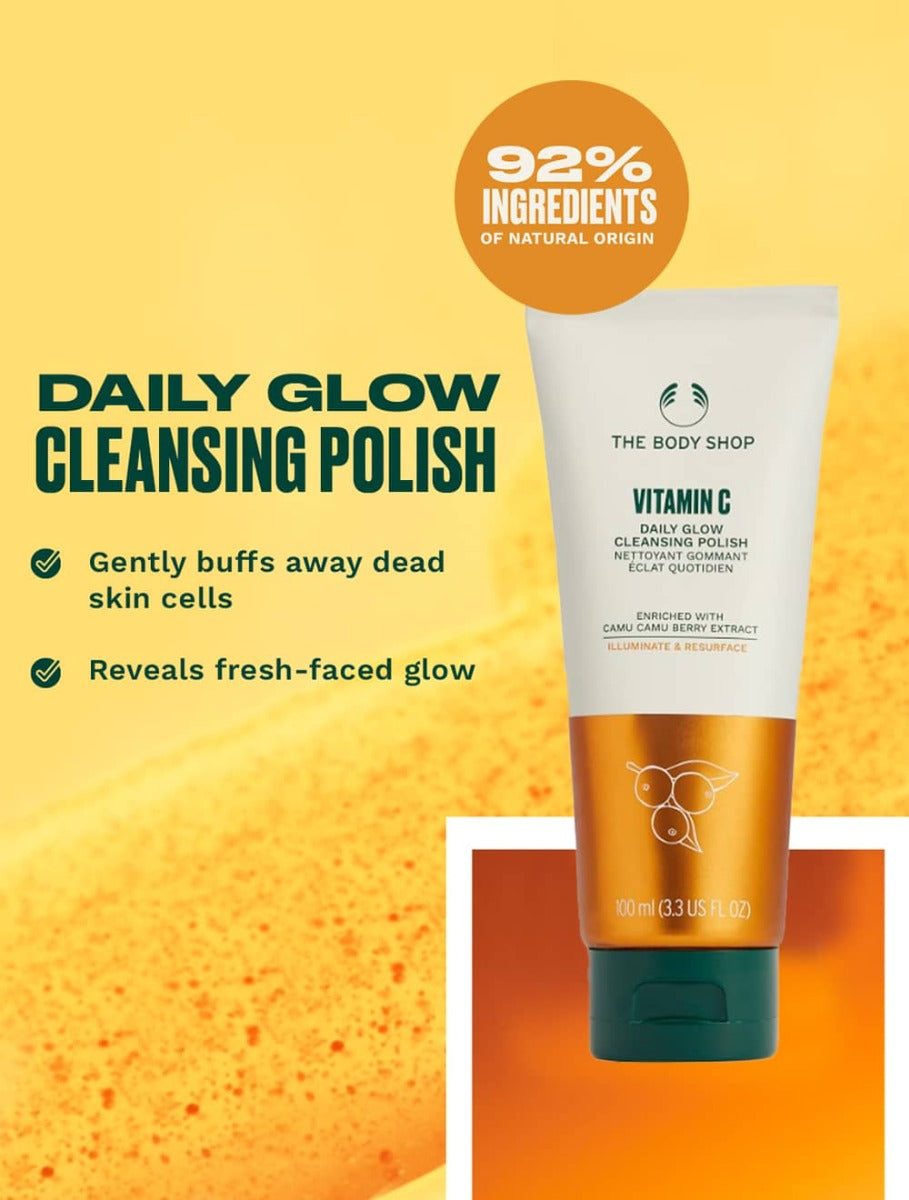 The Body Shop Vitamin C Daily Glow Cleansing Polish - Distacart