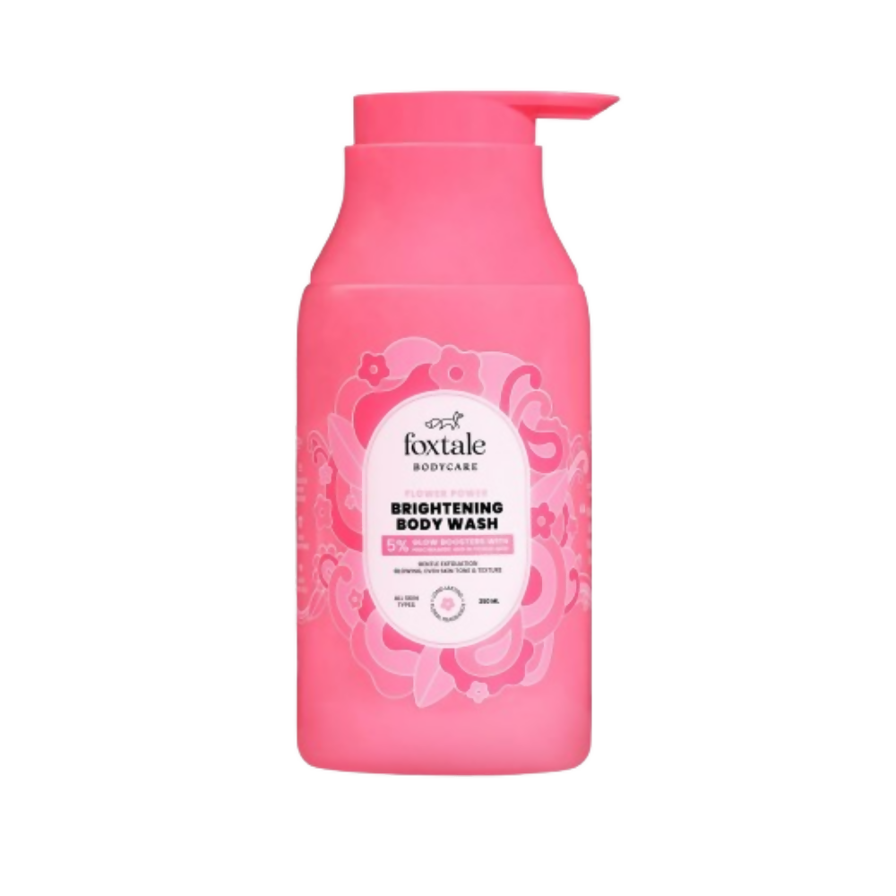 Foxtale Brightening Body Wash Glycolic Acid & Niacinamide For Glowing Skin
