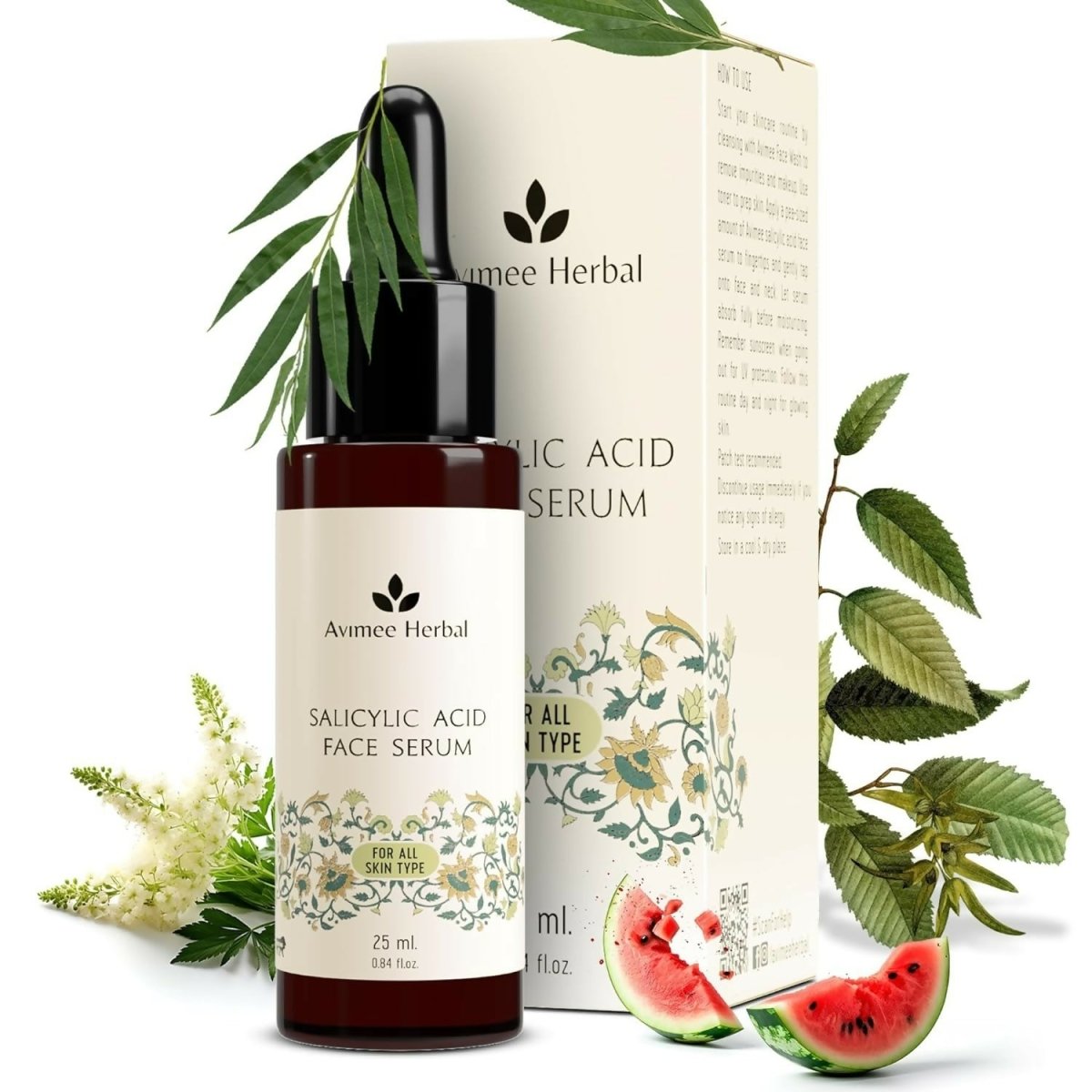 Avimee Herbal Salicylic Acid Face Serum For Acne, Blackheads & Open Pores - Distacart