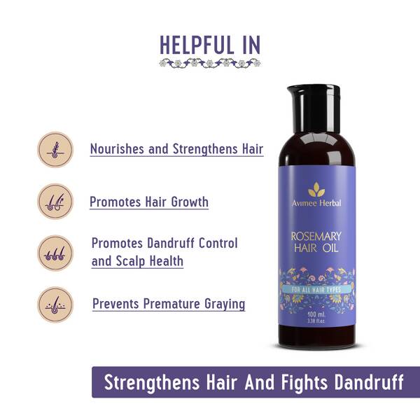 Avimee Herbal Rosemary Hair Oil - Distacart