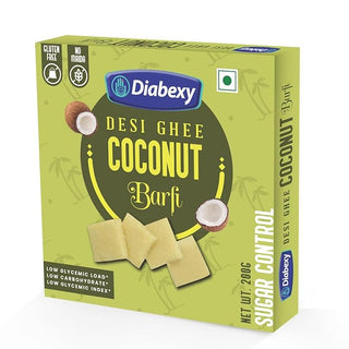 Diabexy Desi Ghee Coconut Barfi - Distacart