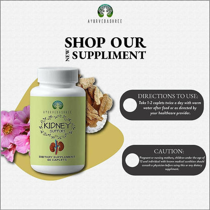 Ayurvedashree Kidney Support Caplets - Distacart