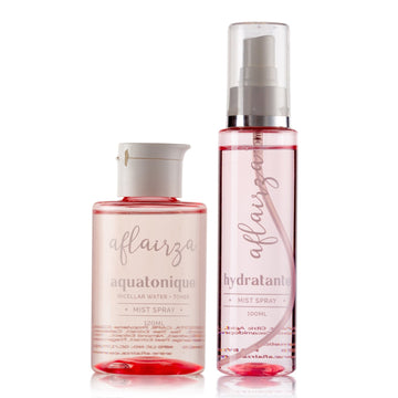 Aflairza Aquatonique + Hydratante - 2 in 1 Micellar water + Toner and Hydrating spray Combo - Distacart