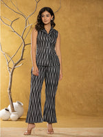 Thumbnail for Yufta Cotton Black Ikat Co-Ord Set