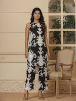 Thumbnail for Yufta Cotton Black Pin Tuck Co-Ord Set