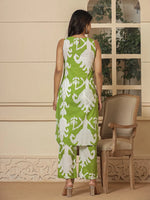 Thumbnail for Yufta Cotton Green Pin Tuck Co-Ord Set