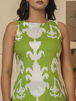 Thumbnail for Yufta Cotton Green Pin Tuck Co-Ord Set