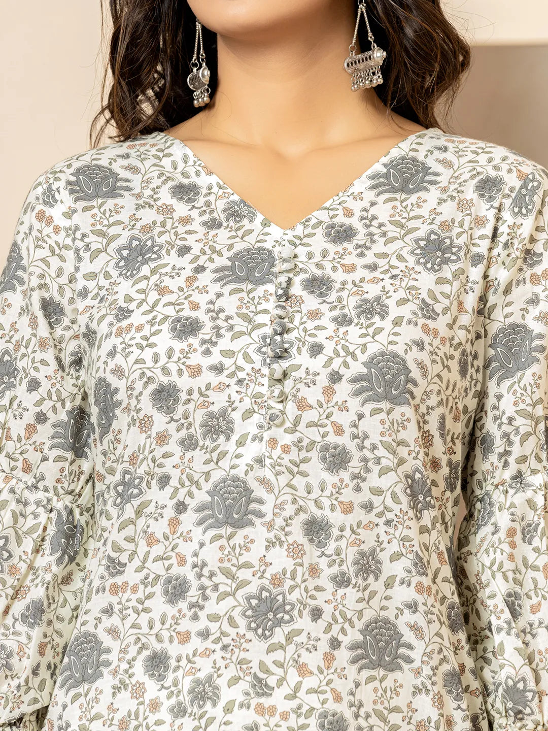Yufta Cotton Grey Co-Ord Set - Distacart