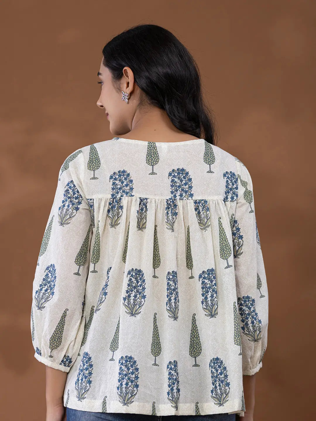 Yufta Cotton Printed Top - Distacart