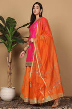 Thumbnail for Joban Fashion Pink Silk Lehenga Set