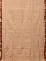 Thumbnail for Cream Uppada Cotton Handloom Saree with Pallu Design - Global Threads - Distacart