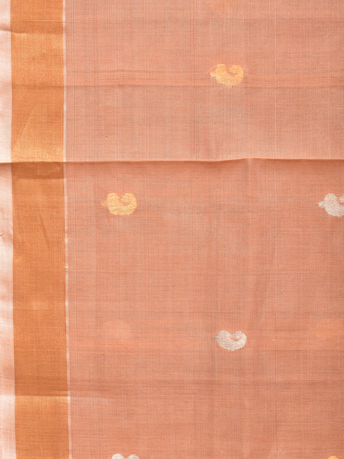 Cream Uppada Cotton Silk Handloom Saree with Jamdani Grill Design - Global Threads - Distacart