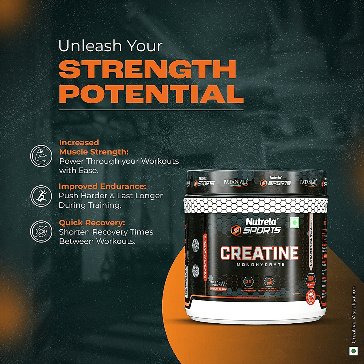 Patanjali Nutrela Sports Creatine Monohydrate