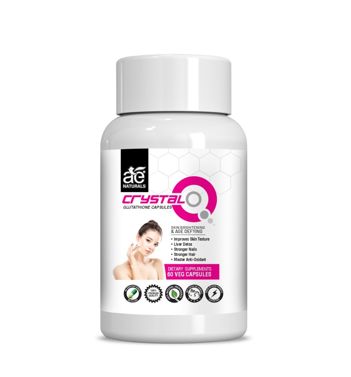 Ae Naturals Crystal Q Glutathione Capsules - Distacart