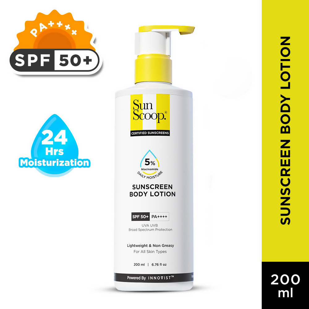 SunScoop 5% Niacinamide Daily Moisture Sunscreen Body Lotion SPF 50+ PA++++ - Distacart
