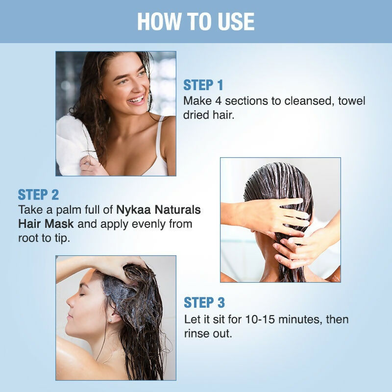 Nykaa Naturals Anti-Frizz Sulphate-Free Hair Mask With Fermented Rice Water & Bamboo - Distacart