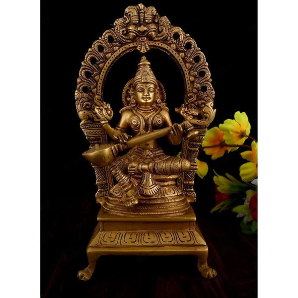 Vintage Gulley Goddess Saraswati Murti - Distacart