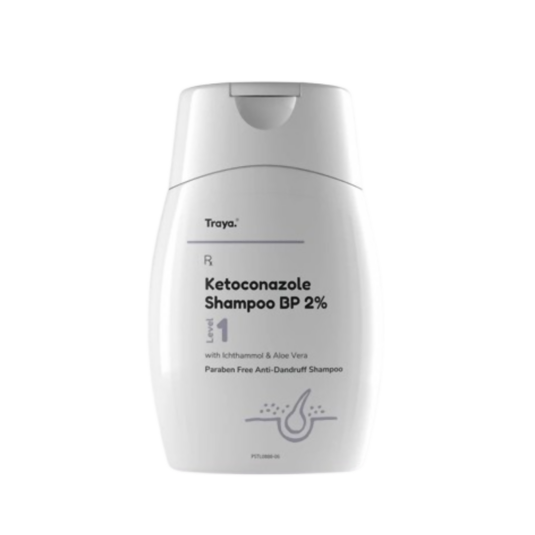 Traya Ketoconazole Shampoo BP 2% with Ichthammol & Aloe Vera