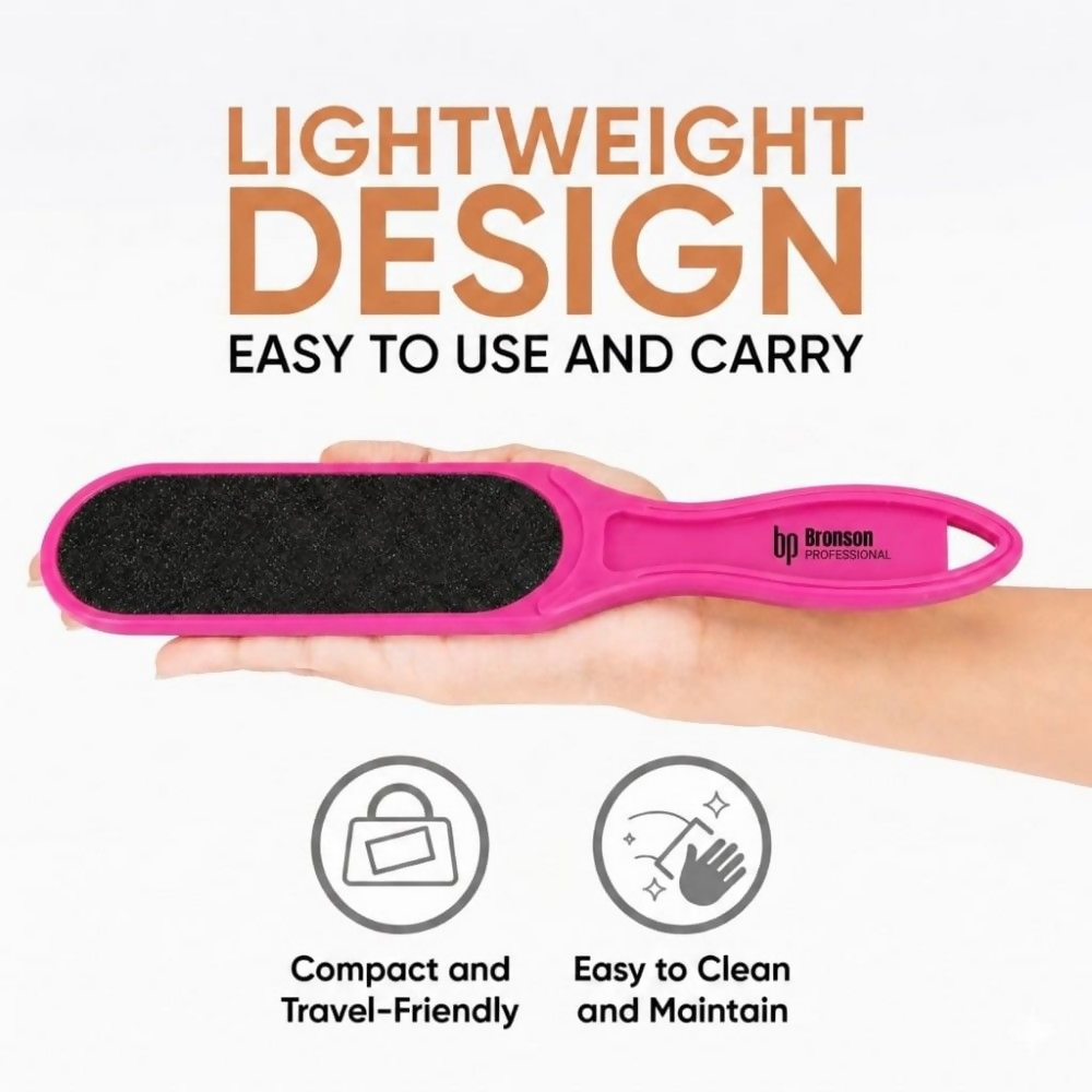 Bronson Professional Double Sided Emery Foot File Callus, Dead Skin Remover - Dista