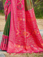 Thumbnail for Astita Mehendi Soft Silk Saree