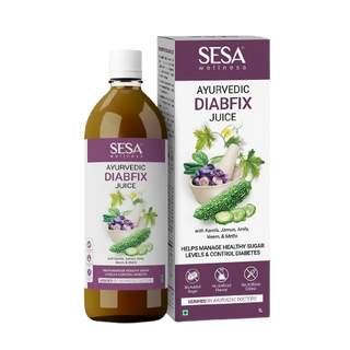 Sesa Ayurvedic Diabfix Juice with Karela Jamun Juice - Distacart
