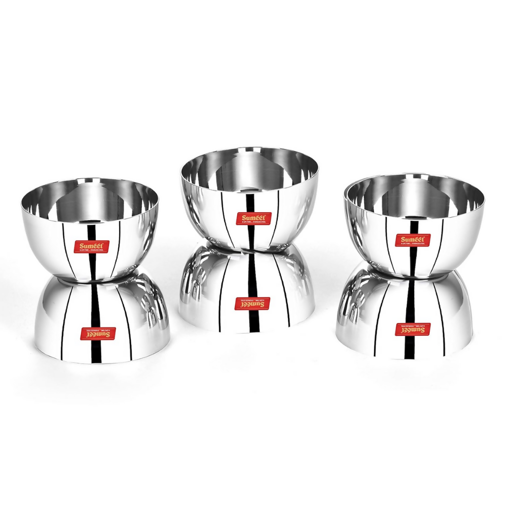 Sumeet Stainless Steel SoLid Apple Bowl - Dista