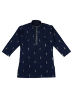 Thumbnail for Joban Fashion Kids Island Traditional Ethnic Wear with Silk Sequence Embroidery Kurta and Pyjama Set - Blue - Distacart