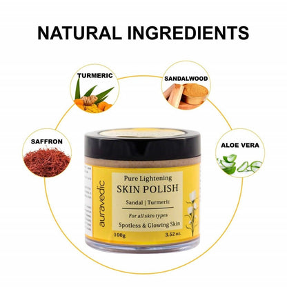Auravedic Pure Lightening Skin Polish Anti-Tan Scrub - Distacart