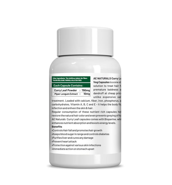 Ae Naturals Curry Leaf Capsules - Distacart