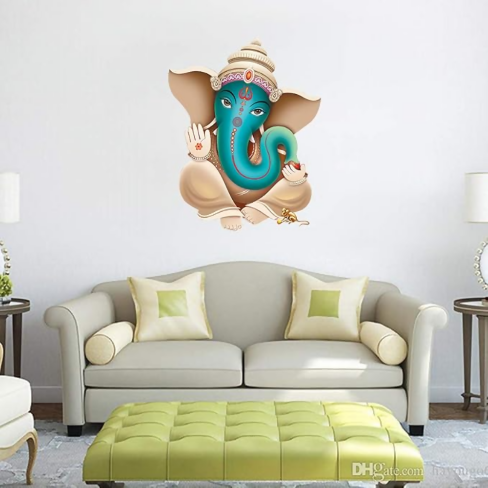 Rangoli Vinyl Religion Large Wall Sticker (Multicolor, 50 or 70 cm) - Dista
