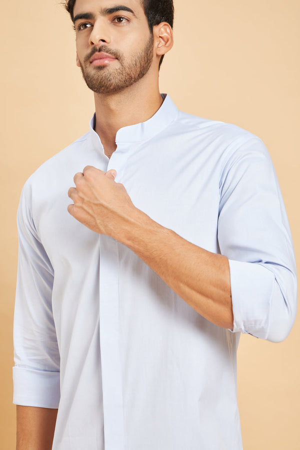 Skii Chinese Collar Shirt by Hilo Design