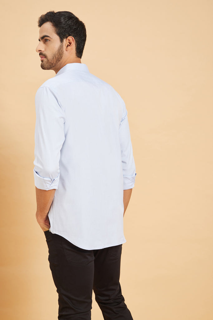Skii Chinese Collar Shirt by Hilo Design