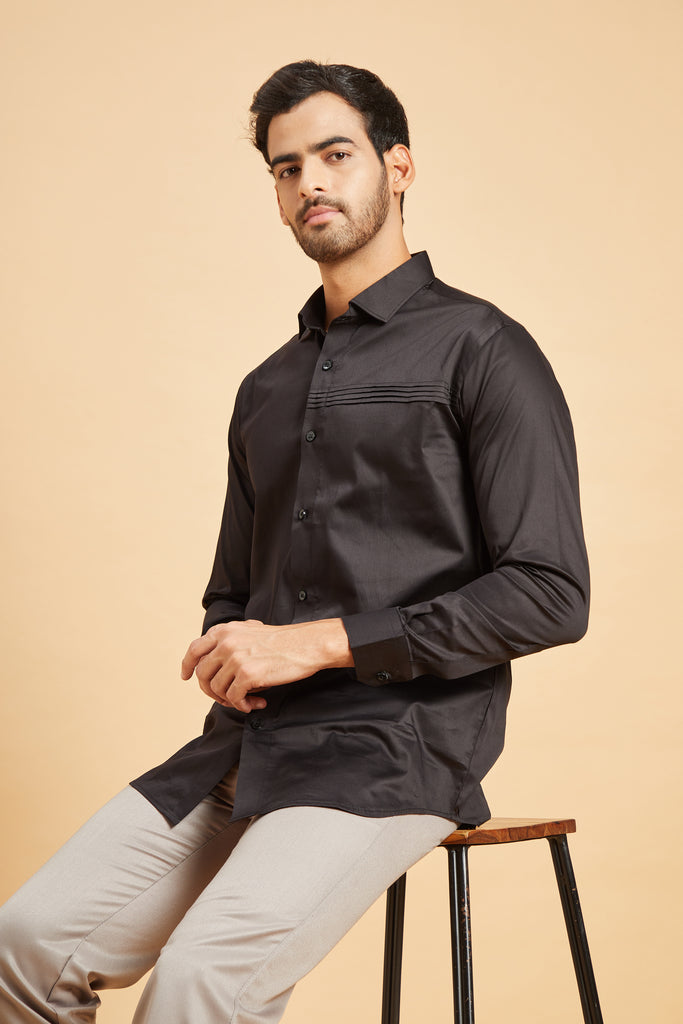 Ragic Pintuck Shirt by Hilo Design - Distacart