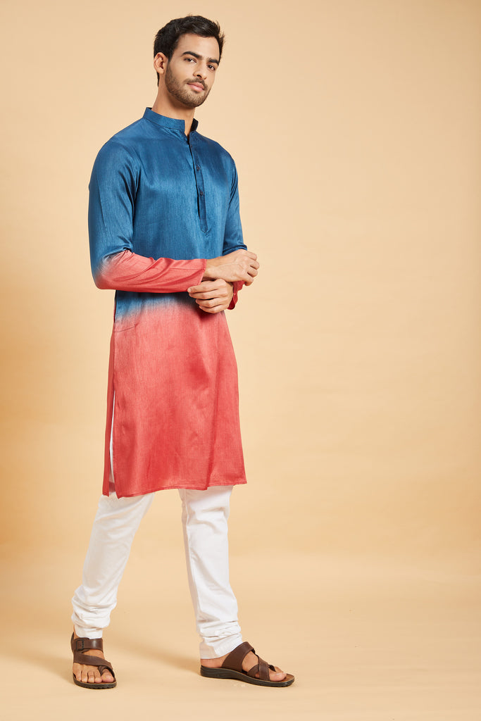 Radical Marino Ombre Kurta by Hilo Design