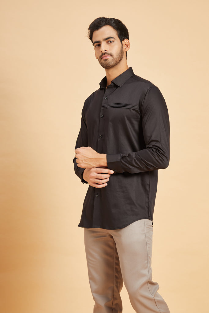 Ragic Pintuck Shirt by Hilo Design - Distacart