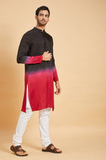Thumbnail for Red Knight Ombre Kurta by Hilo Design