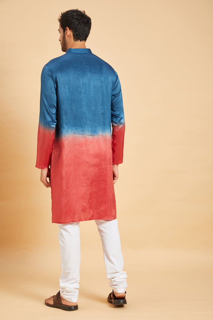 Radical Marino Ombre Kurta by Hilo Design - Distacart